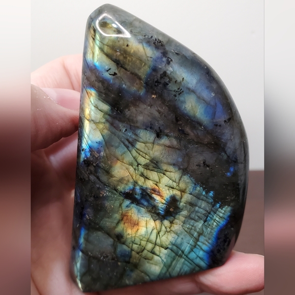 Labradorite Crystal Freeform, Two-Sided Flash, 0.67 Pounds - Picture 10 of 13